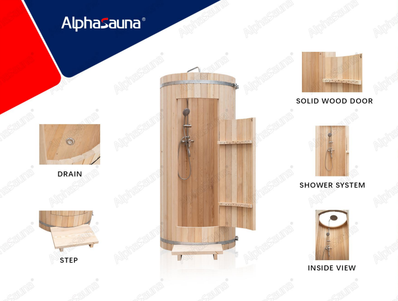 Wood Barrel Shower Room (OBT Series)