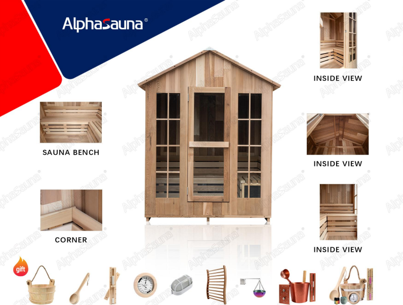 Outdoor Square Sauna Room (S Series)